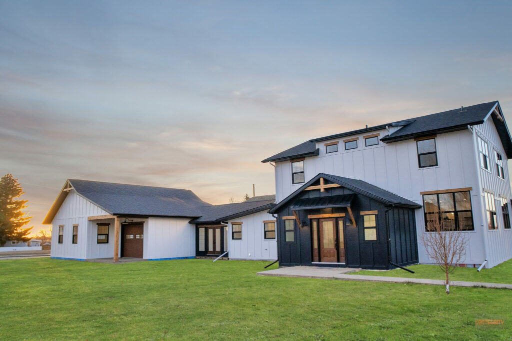 Custom-designed homes exterior in Swift Current by Contegrity Homes.